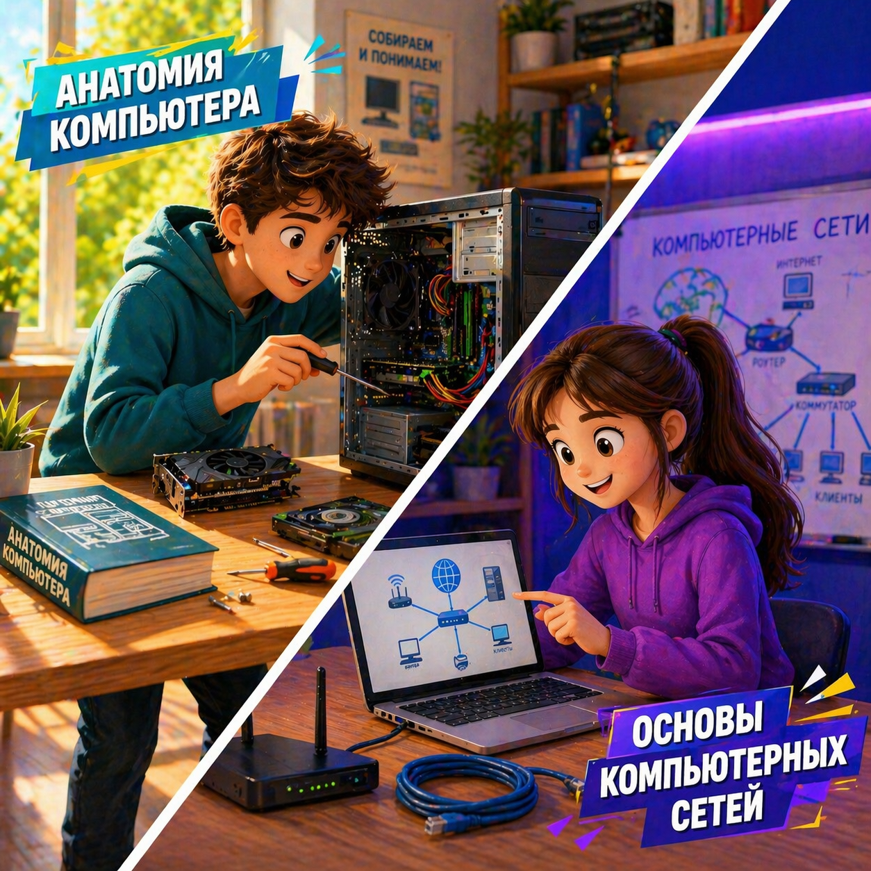 Анатомия компьютера / основы компьютерных сетей